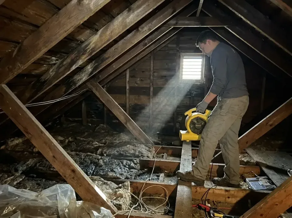 attic-water-damage-drying-proc-007 — frequently asked questions, Emergency Water Extraction & 24/7 Flood Response in Terryto…